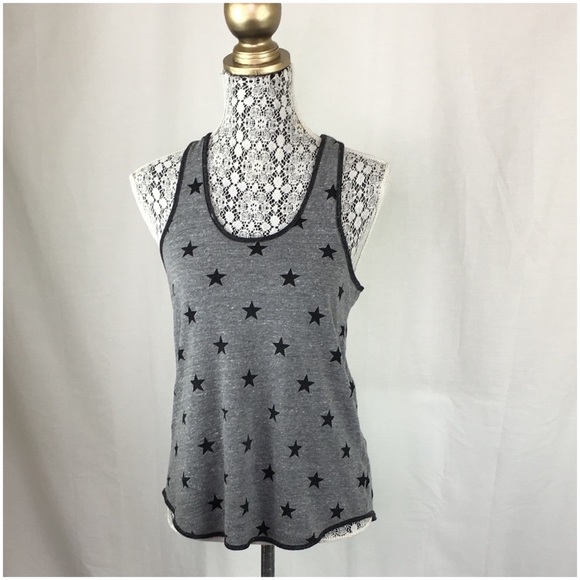 Alternative Apparel Black Star Racerback Tank Top - Picture 4 of 5